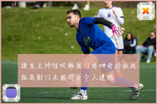 捷克主帅惊叹韩国门将神奇扑救近距离射门未能得分令人遗憾